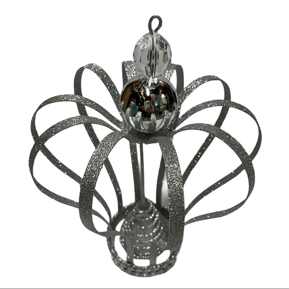 Hobby Lobby Holiday Hobby Lobby Silver Glitter Crown Tree Topper